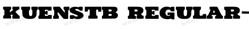 KUENSTB Regular字体转换